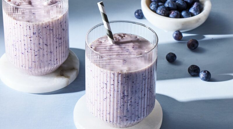 Смути-од-Боровинки-blueberry-smoothie