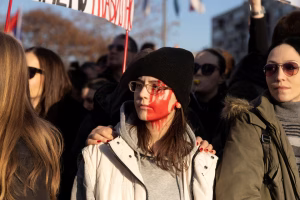 Масовни протести во Нови Сад поради железничката трагедија во Ноември!