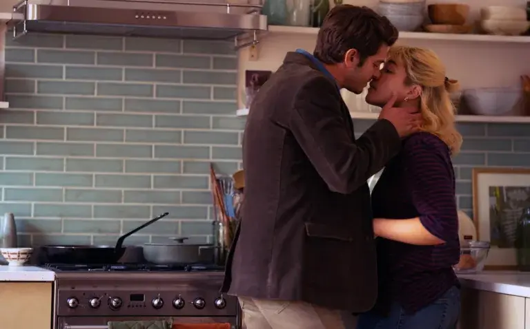 Бакнување врска пар љубов кујна секс страст задоволство hotwifing партнер жена маж