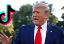 Donald trump and tiktok logo