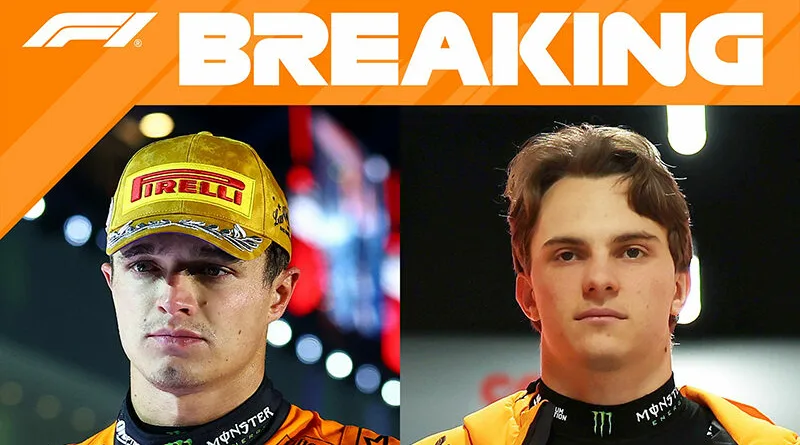 Ландо Норис и Оскар Пјастре Формула 1 Дисквалификувани Трка Лас Вегас