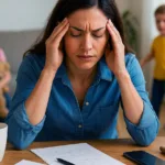 Невидливиот товар што го носат македонските жени Македонска семејна жена со деца во позадина