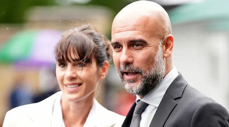 пеп гвардиола со сопругата кристина сера