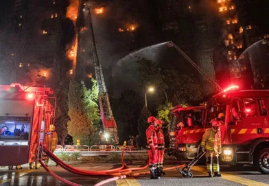 Пожар во Хонг Конг Горат Облакодери
