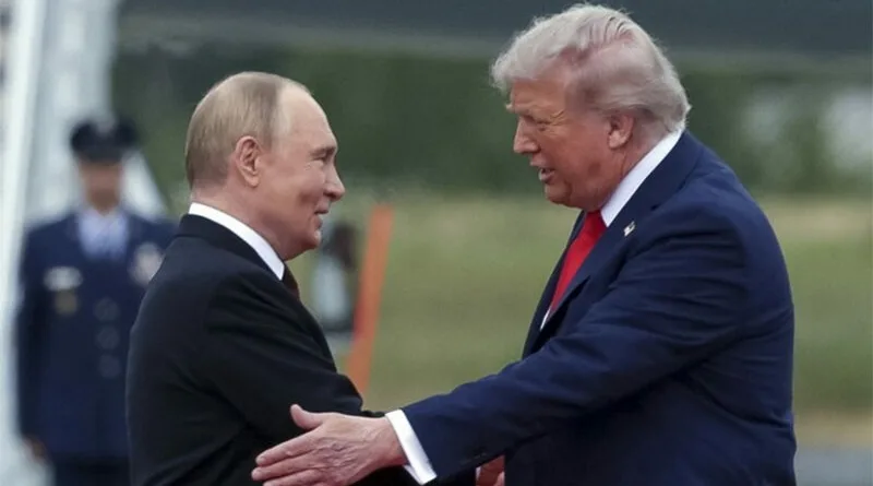 Владимир Путин и Доналд Трамп Поздрав Ракување Зделка Бизнис